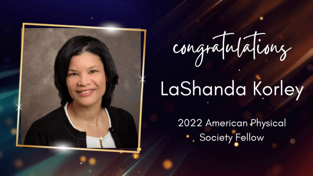 CHARM Co-Director LaShanda Korley elected as 2022 APS Fellow